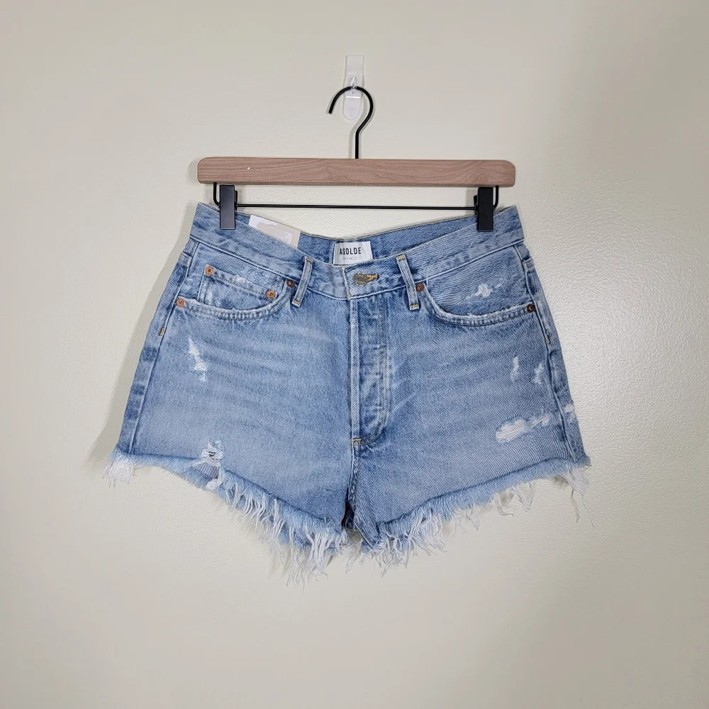 NWT Agolde Parker Short In Swampmeet Wash Size 28 - Picture 4 of 8